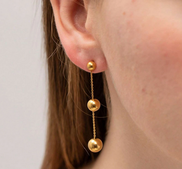 pendientes pequeños de oro